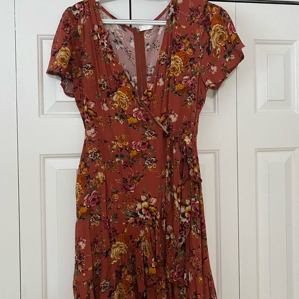 Wrap Mini Dress